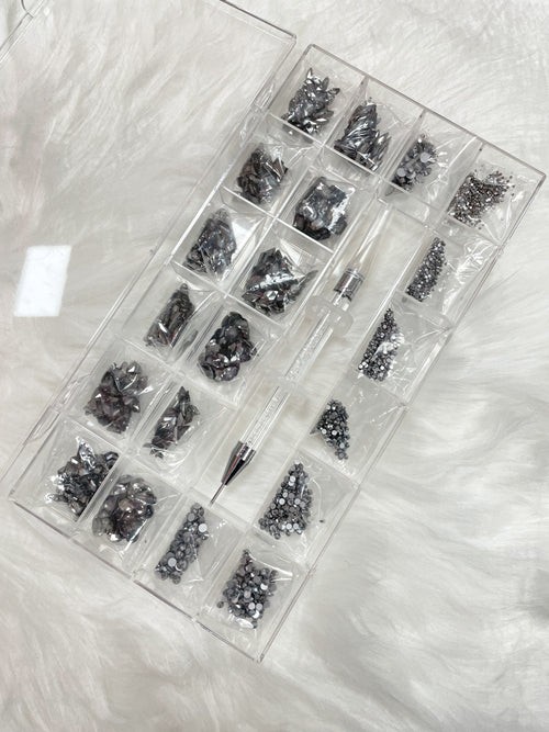 Rhinestone Nail Art Decoration High Quality 1 Set 20 Styles