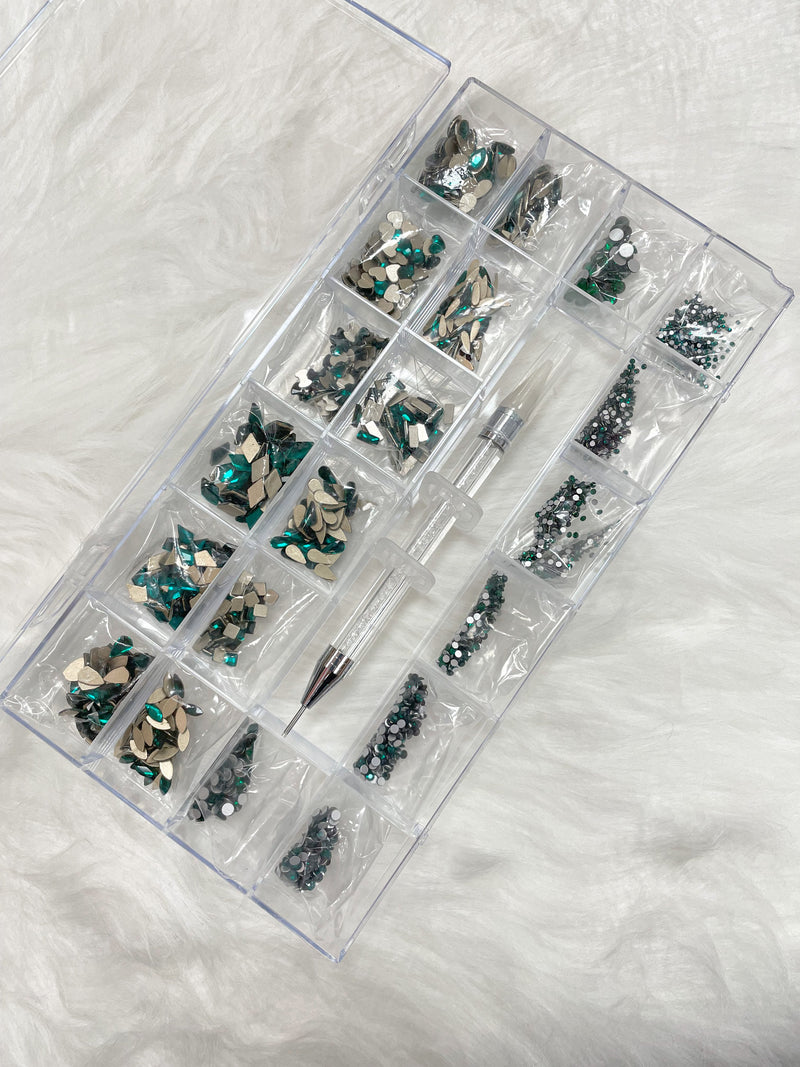 Rhinestone Nail Art Decoration High Quality 1 Set 20 Styles