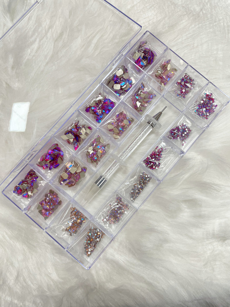 Rhinestone Nail Art Decoration High Quality 1 Set 20 Styles