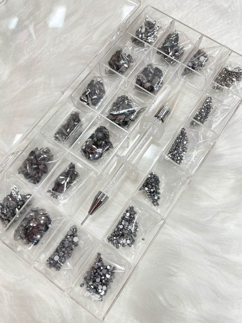 Rhinestone Nail Art Decoration High Quality 1 Set 20 Styles