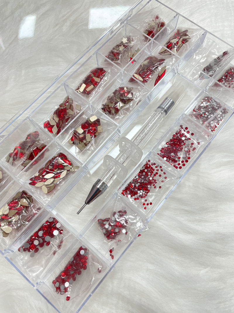 Rhinestone Nail Art Decoration High Quality 1 Set 20 Styles