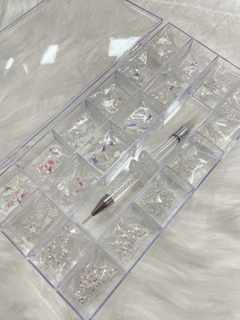 Rhinestone Nail Art Decoration High Quality 1 Set 20 Styles