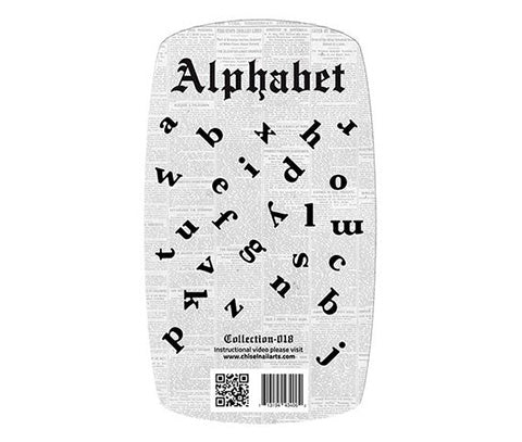 Chisel - 3D Stamping - Alphabet 018