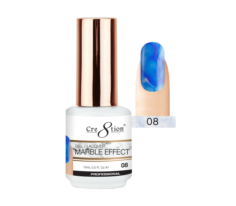 Cre8tion - Marble Effect Soak Off Gel/Lacquer .5oz 
