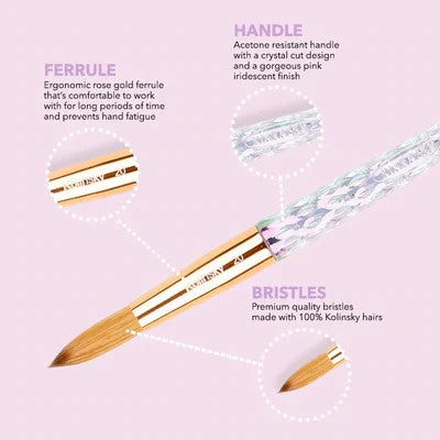 Kiara Sky 100% Kolinsky Acrylic Brush Collection