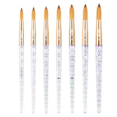 Kiara Sky 100% Kolinsky Acrylic Brush Collection
