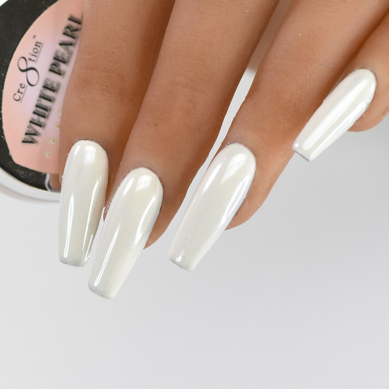Cre8tion - Nail Art White Pearl - 1g